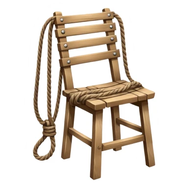 Rope with chair sticker