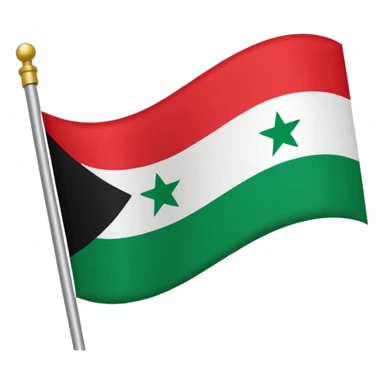ba'athist syria flag sticker
