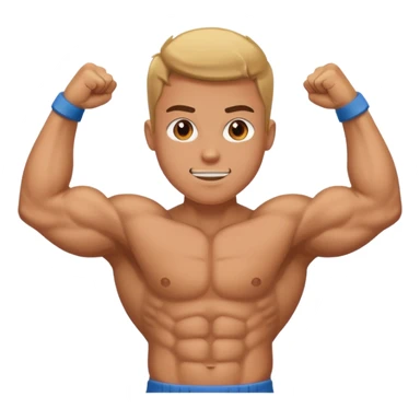 Pumped up arms sticker