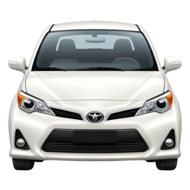 White Toyota car sticker