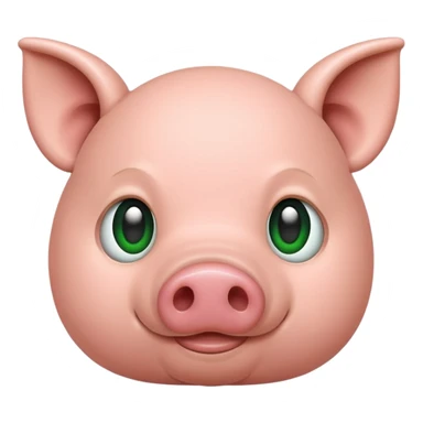 Pig nose in green sticker