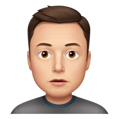 Elone musk confused  sticker