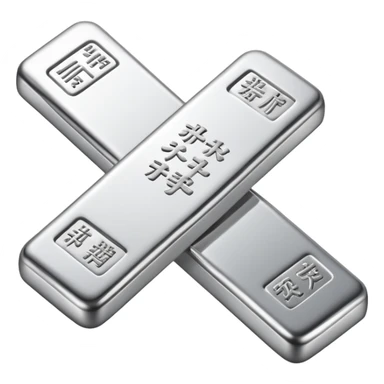 Silver bar with Chinese and English etymology pairs sticker