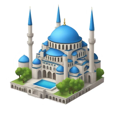 Istanbul's Blue Mosque with 6 minaret sticker