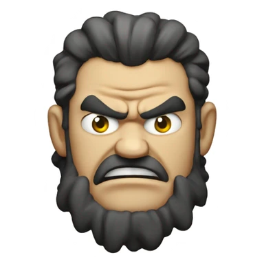 angry moari fella  sticker