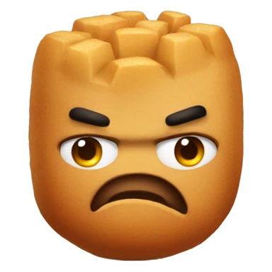 Angry Tater tot  sticker