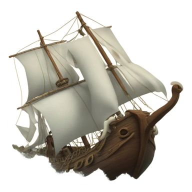 Kraken attacks a sloop from below sticker