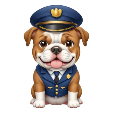 bulldog ingles postman sticker