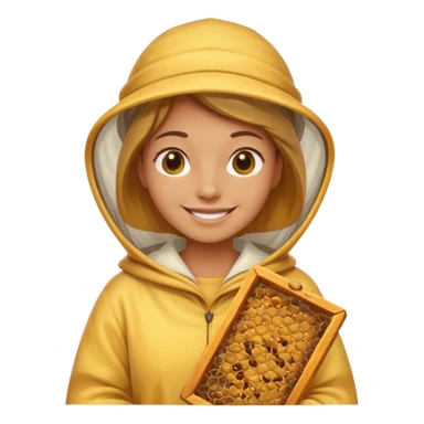 beekeeper white cloth sticker