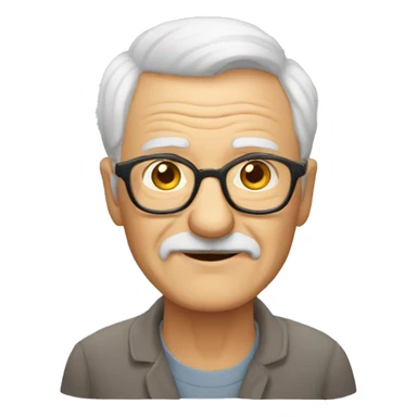 Moldavian grandpa  sticker