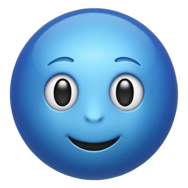 Blue emoji sticker