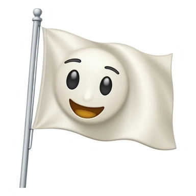 emoji that raising a white flag sticker