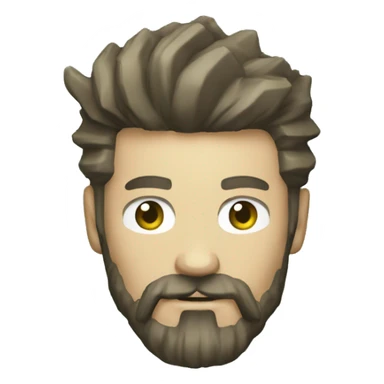 pip boy with fully beard sticker