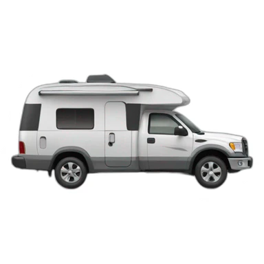 Camping car gray sticker