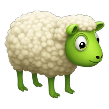 frog sheep sticker