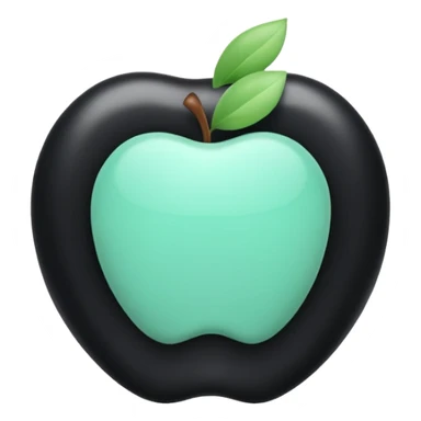 3D technical icon representing Administrative Responsibility with black and mint green (#B5F4D3) colors, accountability framework, compliance, apple emoji style sticker