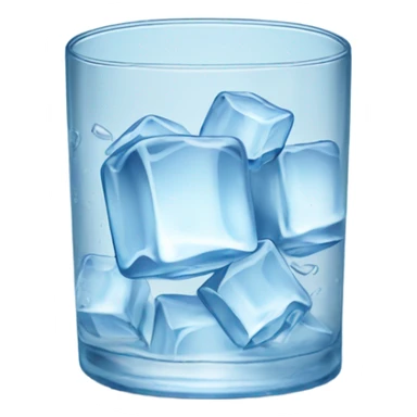 Glass of ice water  sticker