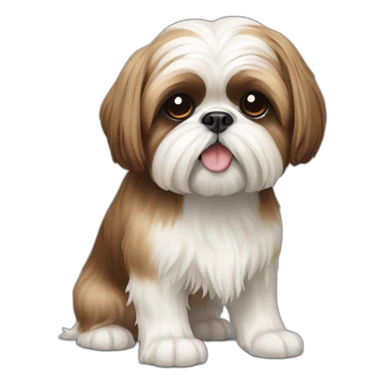 Dog Shih Tzu full-height sticker