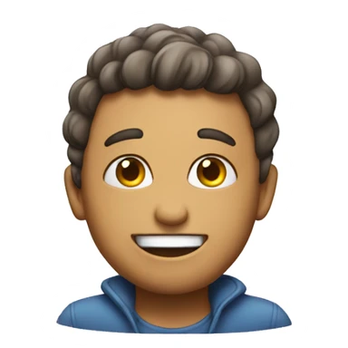 Emoji with to tums upp sticker