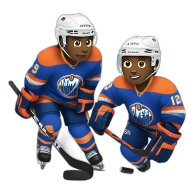 Hockey players  sticker