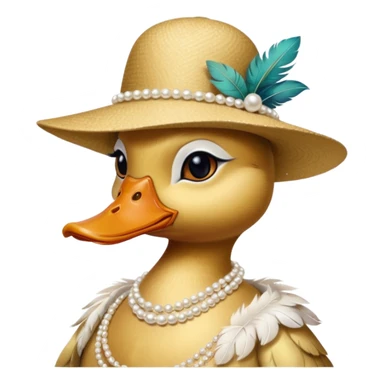 socialite duck sticker