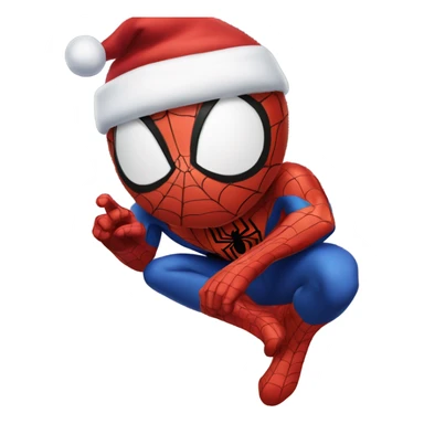 Spider-Man celebrates Christmas  sticker