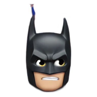 batman with a Fc Barcelona flag  sticker