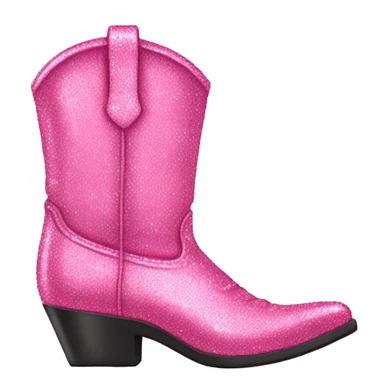 Pink sparkly cowgirl boots  sticker
