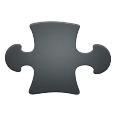 A simple flat emoji of a puzzle piece fitting perfectly into its place, representing alignment with one's abilities and resources. sticker