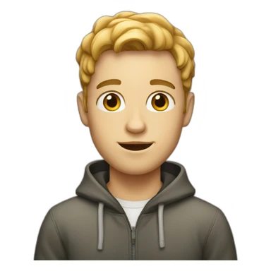 white boy with light beard sticker