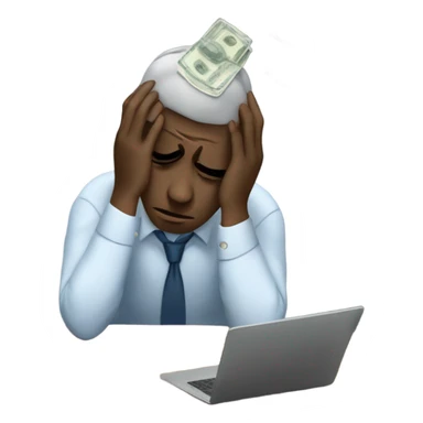 financial frustration sticker