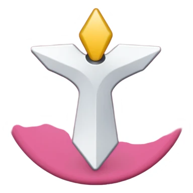 fleche directionelle blanche tres simple  sur fond de couleur rose sur un bouton   sticker