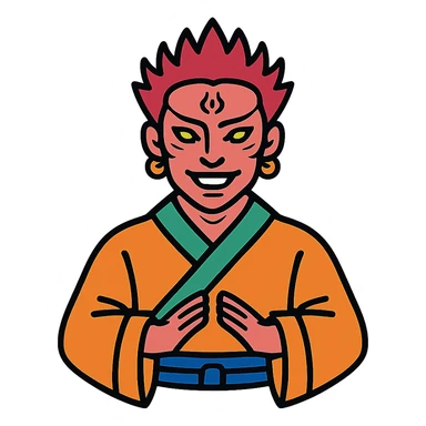 Sukuna from the Heian era sticker