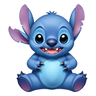 Stitch with sizzles  sticker