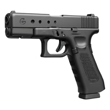 Glock 17 with an extended magazine and a clear legible engraving "N Block 17" sticker