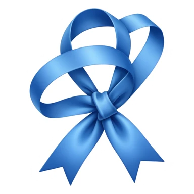 Blue cure ribbon sticker
