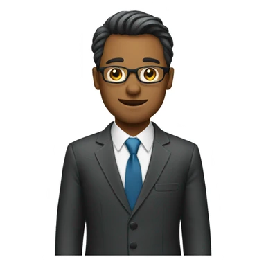 man in business suit sticker