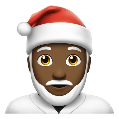 Steeler fan with Santa Claus hat sticker