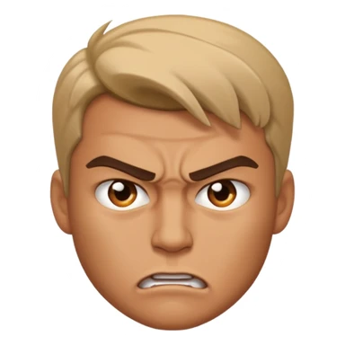 Handsome guy, angry sticker