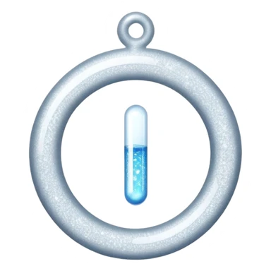 glitter white symbol of health + sticker