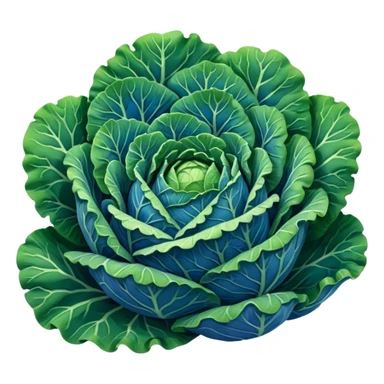 blue Savoy cabbage sticker