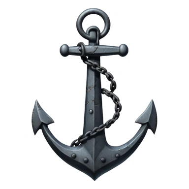 black anchor sticker