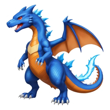Garchomp-Charizard-Wolf-Latios-fusion, full body  sticker