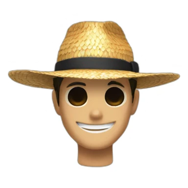 Le chapeau de paille de luffy sticker