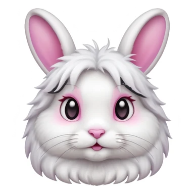 Crea un conejo cute hembra  sticker