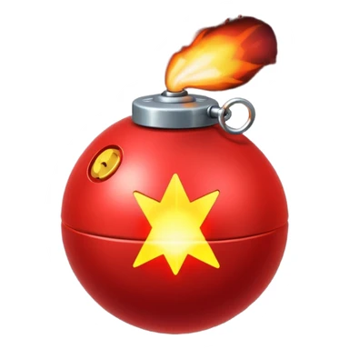 red bomb sticker