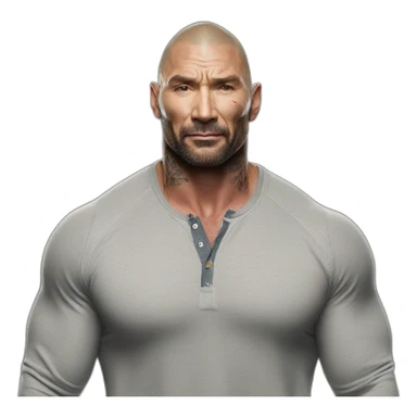 actor dave bautista wearing henley  sticker