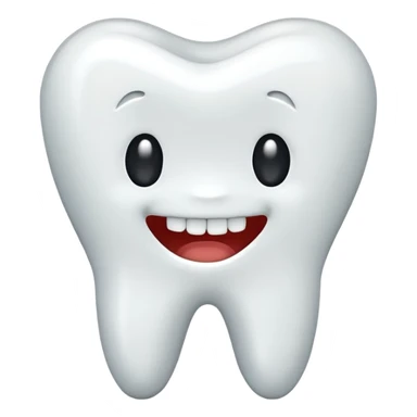 realistic tooth emoji sticker
