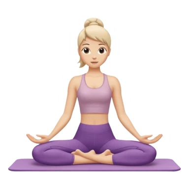 just a body in a pilates pose, no accessories sticker