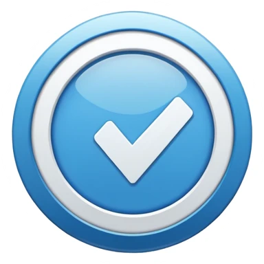 Meta Verified blue tick, circular badge, white checkmark sticker
